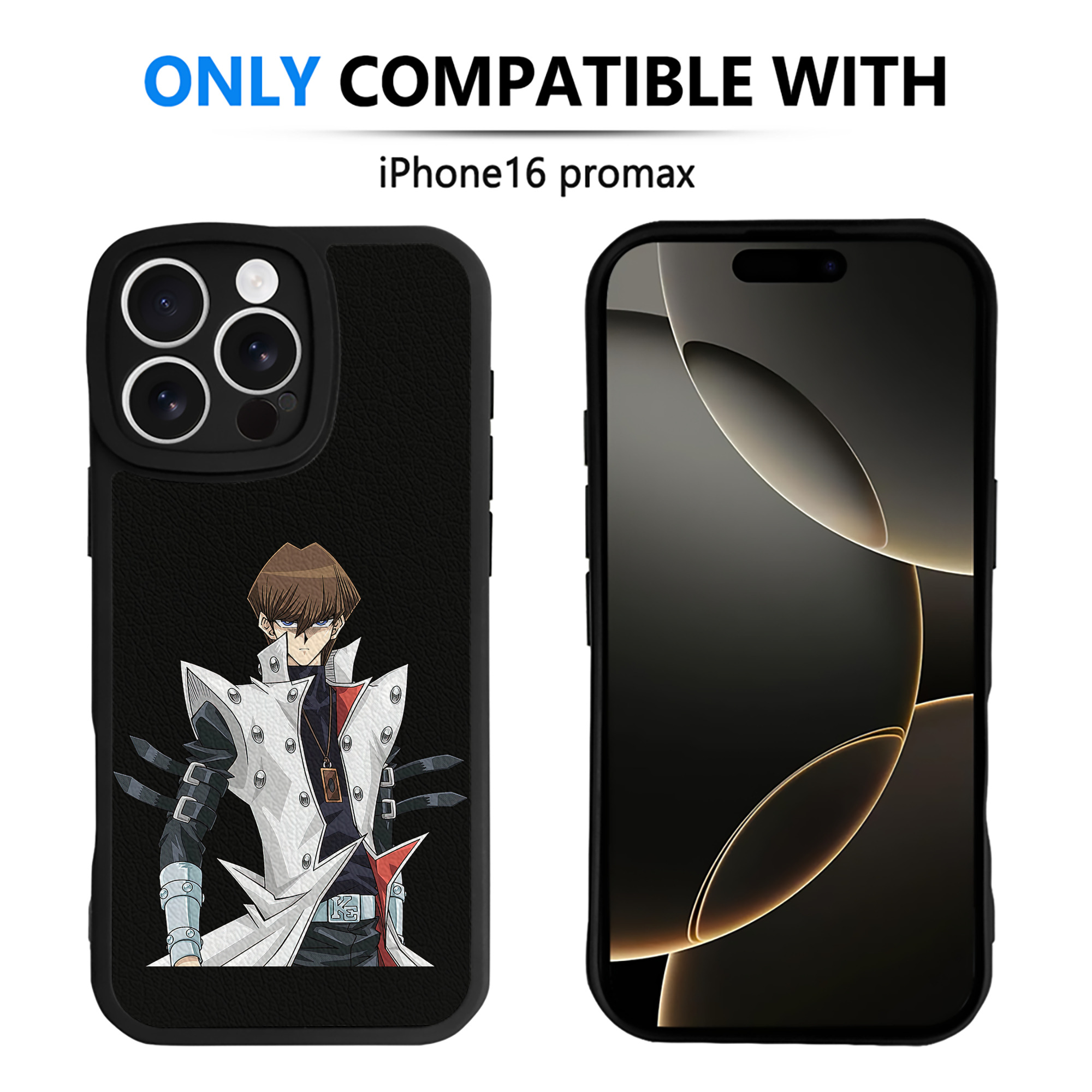 遊☆戯☆王 Yu-Gi-Oh! 【iPhone 16シリーズ対応】シリコンスマホケース（レザー調） 材質：シリコン